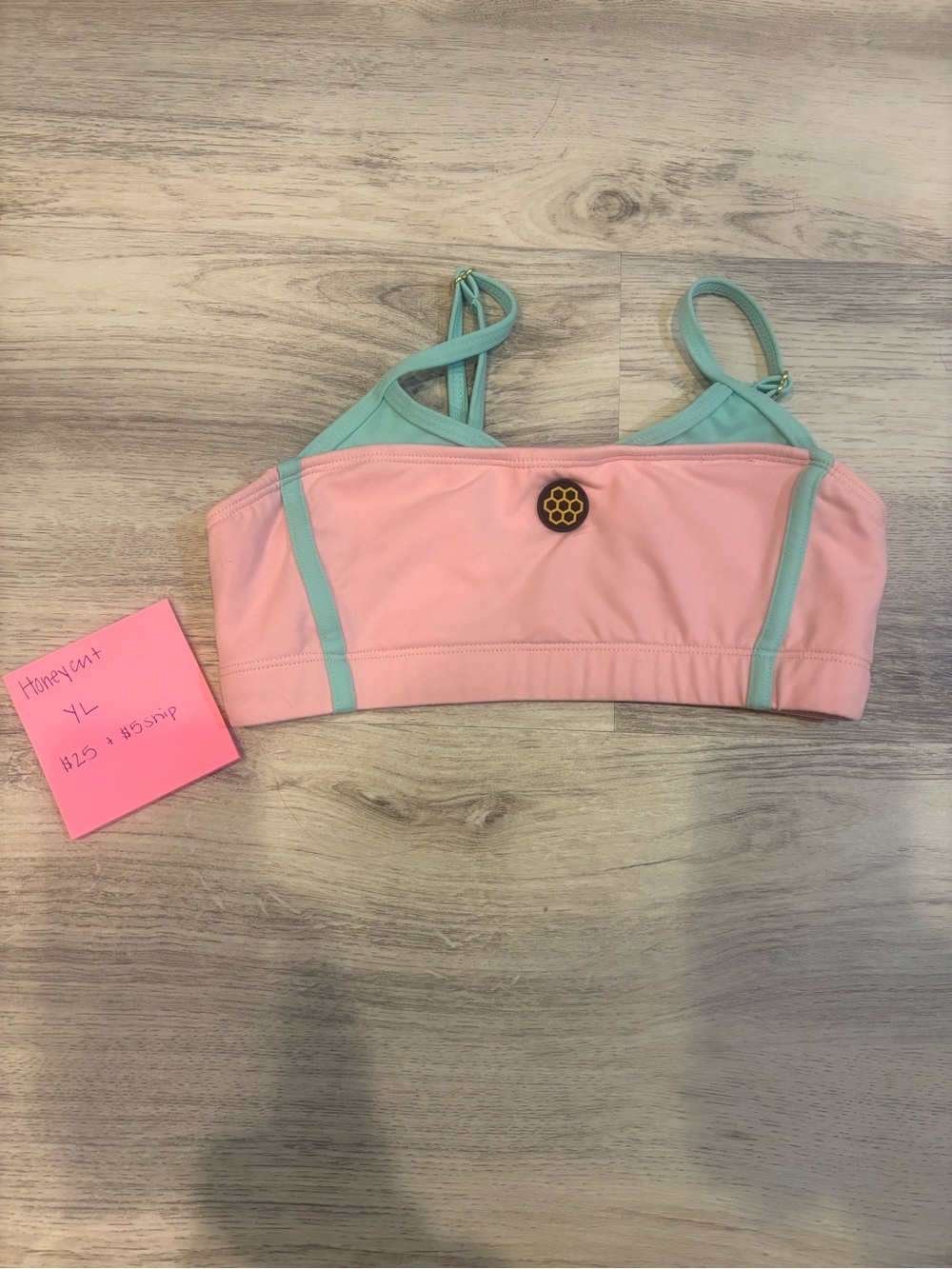 Girls' Pink and Mint Dance Crop Top - Kids Costume